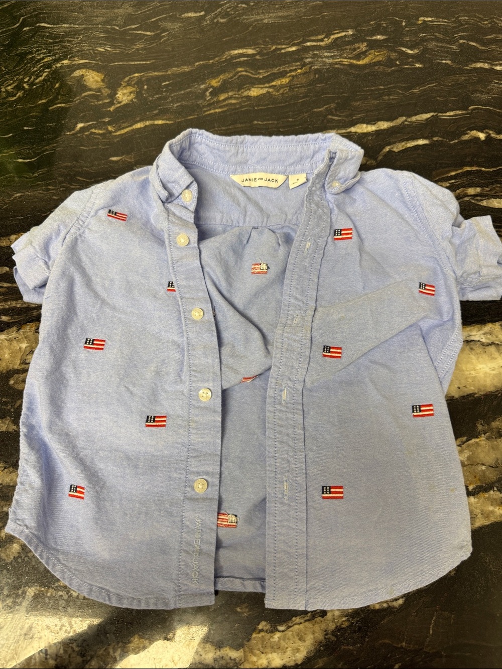 USA flag shirt Janie and jack
